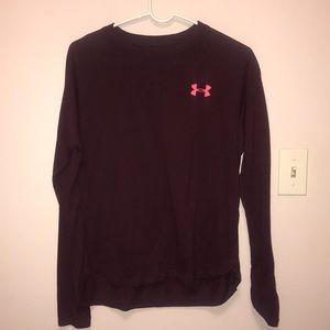 Maroon Long Sleeve Under Armour Shirt